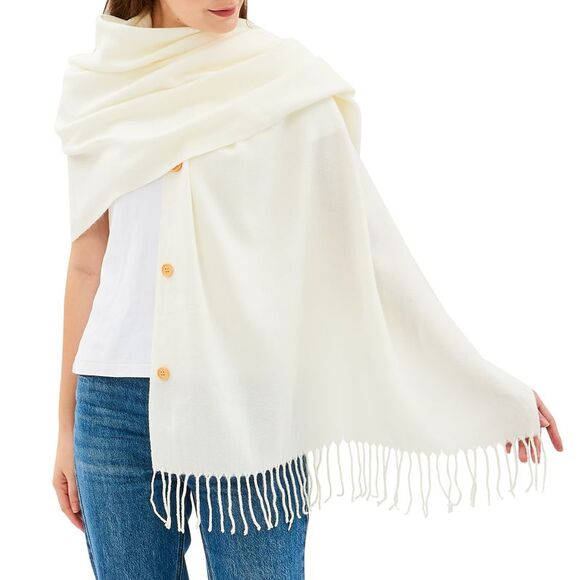 Alpine Swiss Womens Shawl Evening Wrap Pashmina Large Scarf Fringe Cape Poncho - Picture 3 of 7